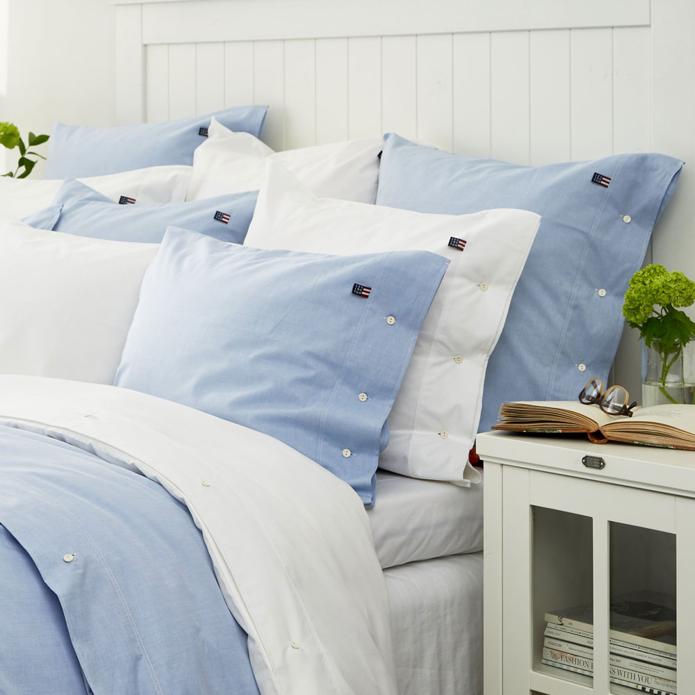 Lexington Bettwäsche Authentic Pin Point Oxford blau – Bild 2